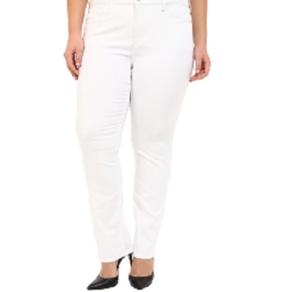 NYDJ White Denim Jeans Size 16W NEW NWT